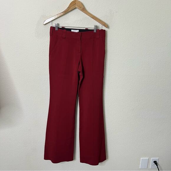 ALC Lawrence Burgundy Wide Leg Trouser Pants Womens Size 4 - Picture 2 of 7